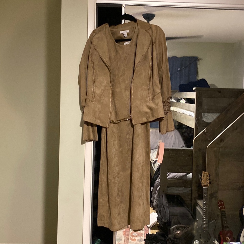 tan dress
